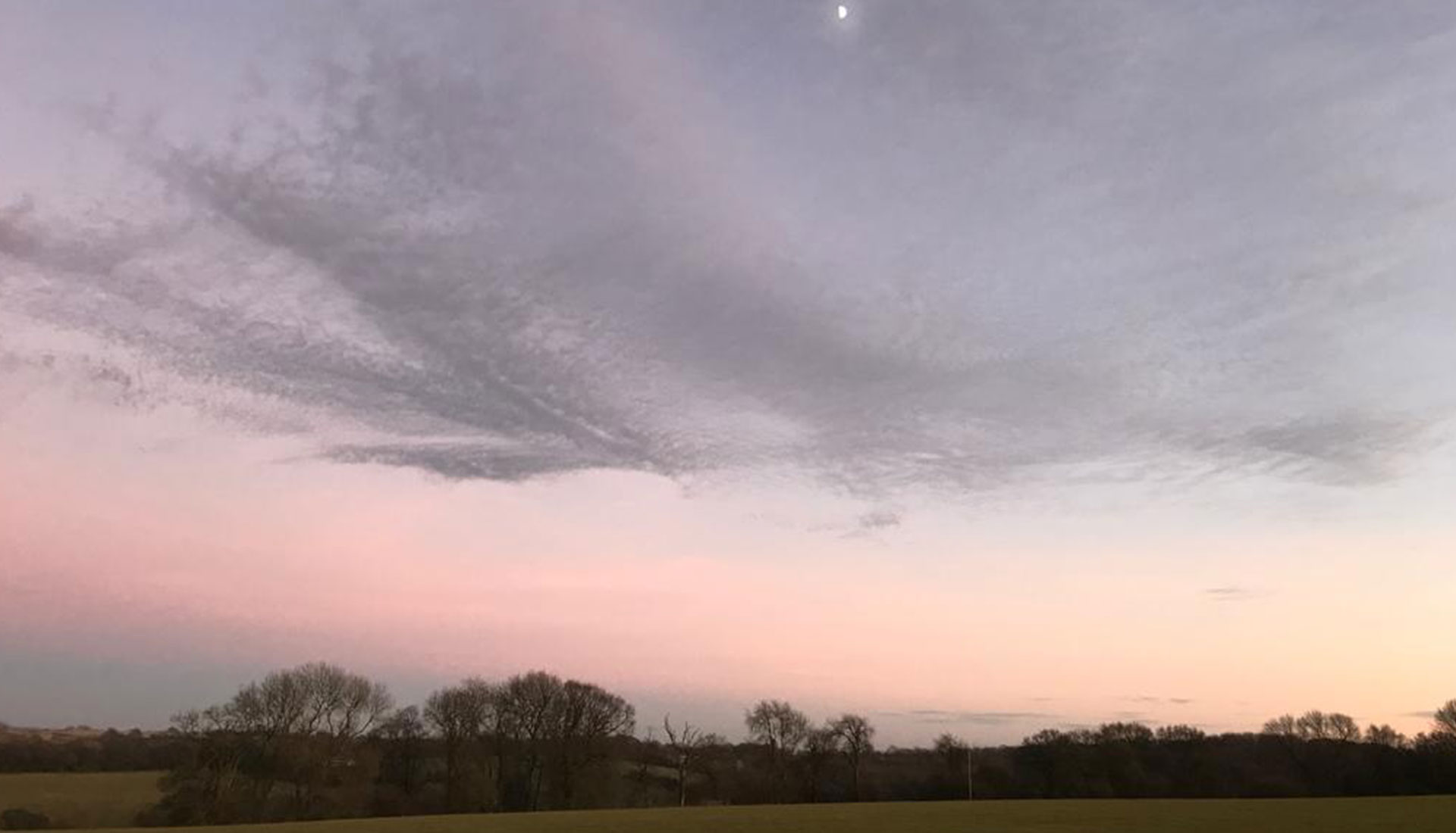 ORCHARD Spectacular View of the moon and sunset (3)